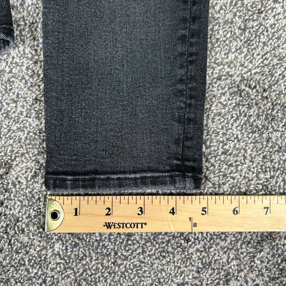 Mother The Swooner Ankle Jeans‎ Cat Got Your Tongue Faded Black Skinny Womens 25 - Picture 14 of 15